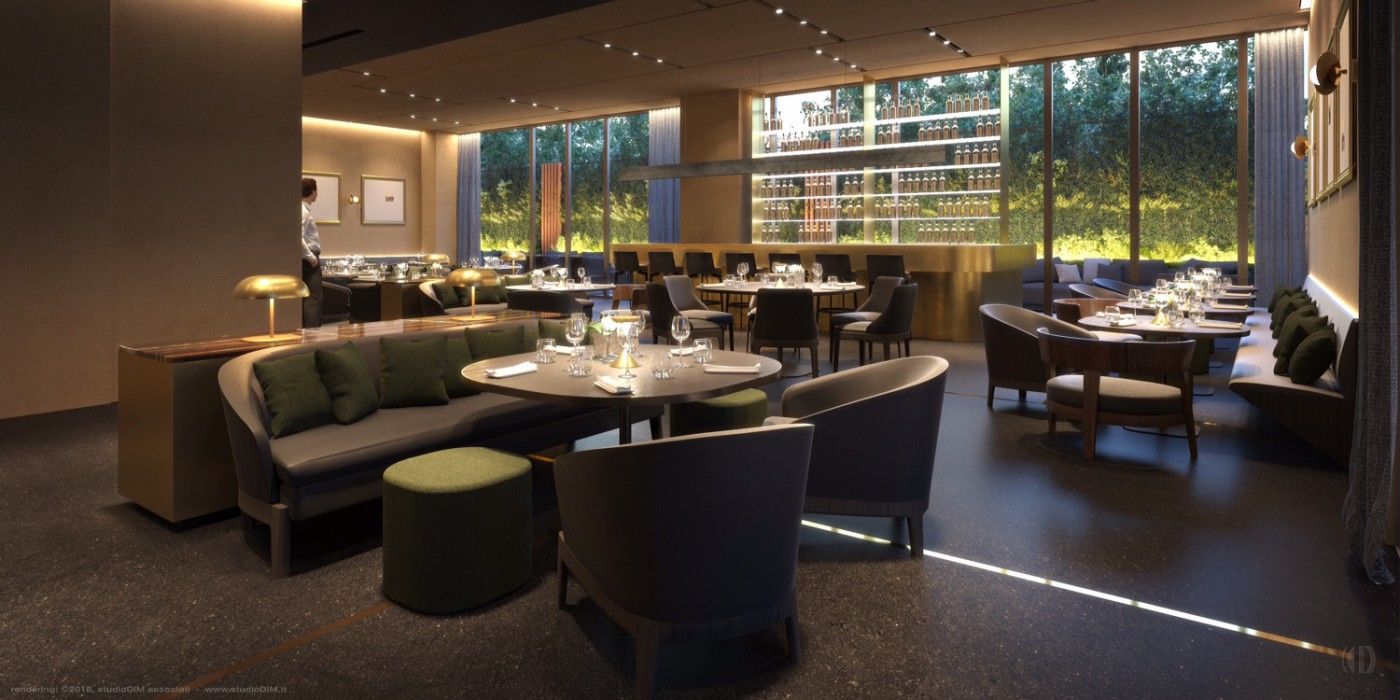 โรงแรมวีไอยู มิลาน ภายนอก รูปภาพ Interior of the restaurant